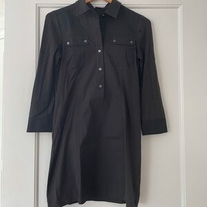 Theory Farah Shirt Dress in Black, Size M